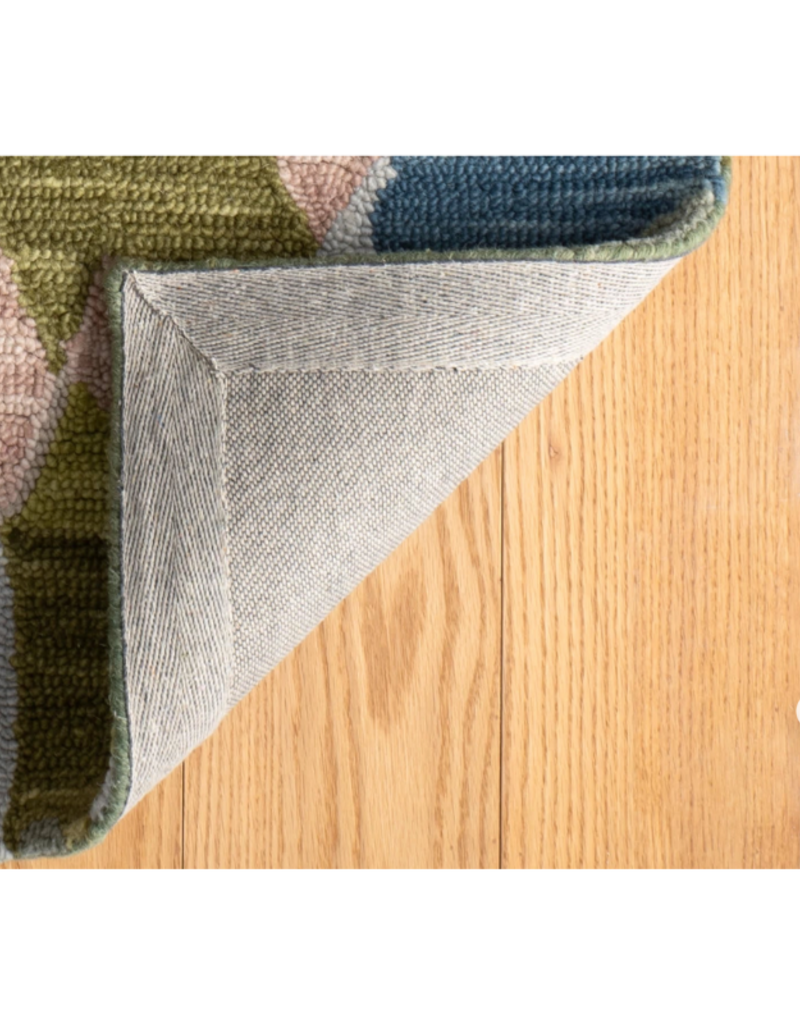 Dash & Albert Dash & Albert Hooked Wool Rug in Deer Leap Coral 2x3