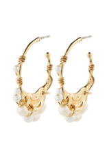 PILGRIM Focus Hoop Earrings in Gold by Pilgrim
