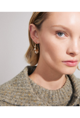 PILGRIM Focus Hoop Earrings in Gold by Pilgrim
