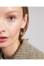 PILGRIM Focus Hoop Earrings in Gold by Pilgrim