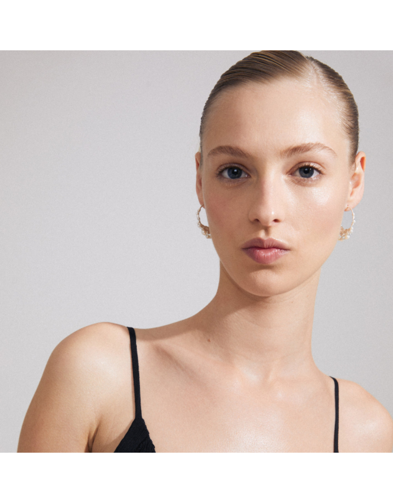 PILGRIM Focus Hoop Earrings in Silver by Pilgrim