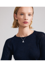 PILGRIM Focus Chain Necklace with Tri Pendant in Silver by Pilgrim