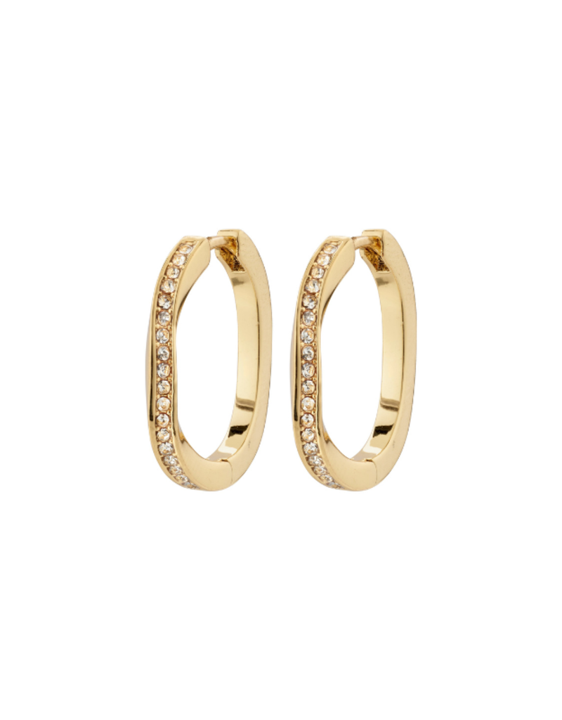PILGRIM True Hoop Earrings in Gold by Pilgrim