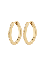 PILGRIM True Hoop Earrings in Gold by Pilgrim