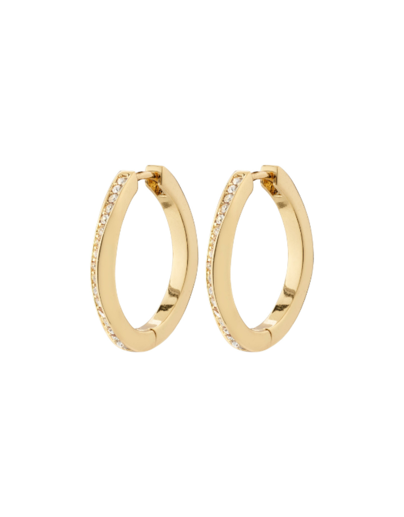 PILGRIM True Hoop Earrings in Gold by Pilgrim