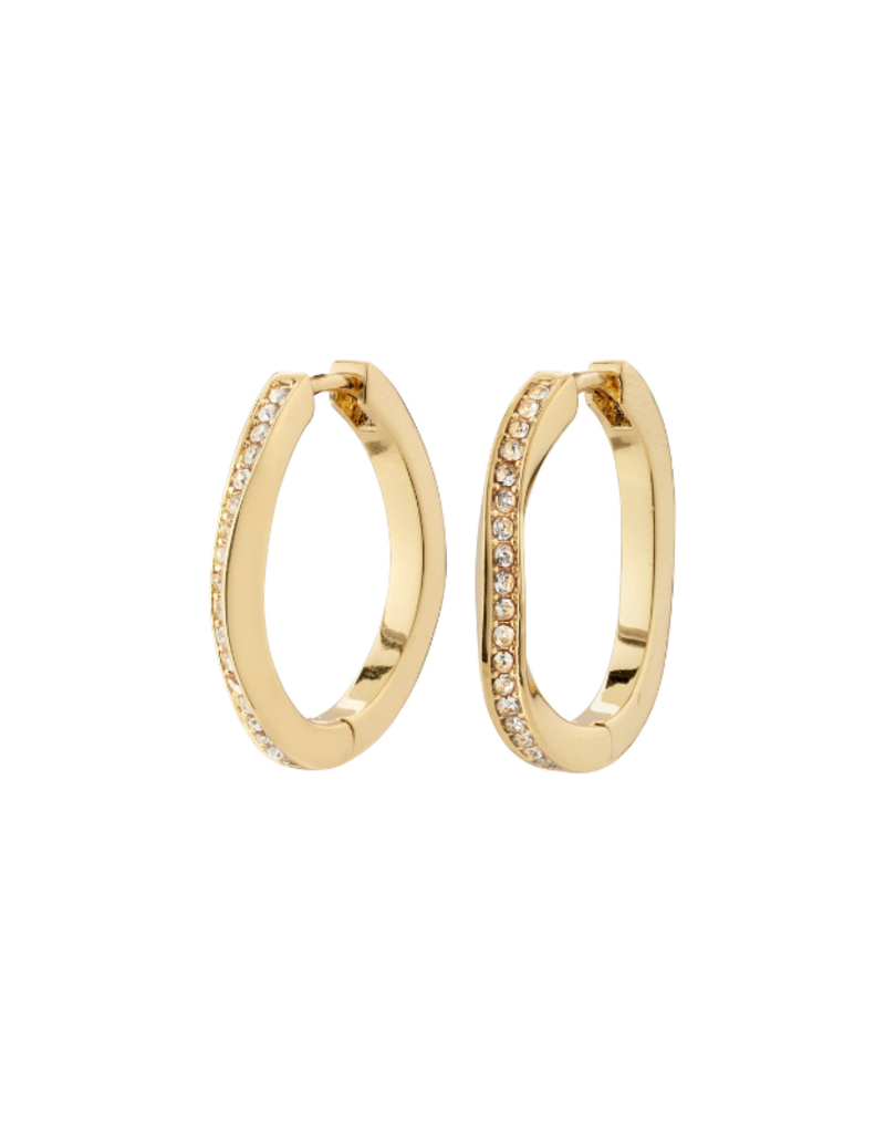 PILGRIM True Hoop Earrings in Gold by Pilgrim