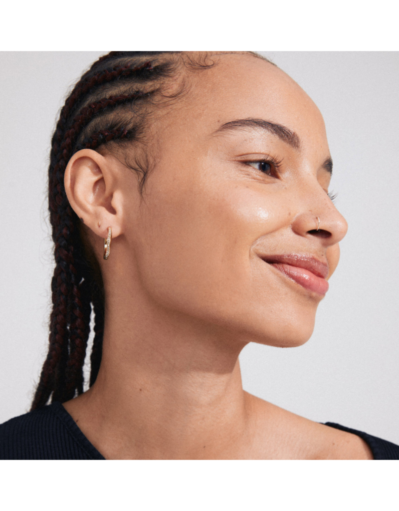 PILGRIM True Hoop Earrings in Gold by Pilgrim