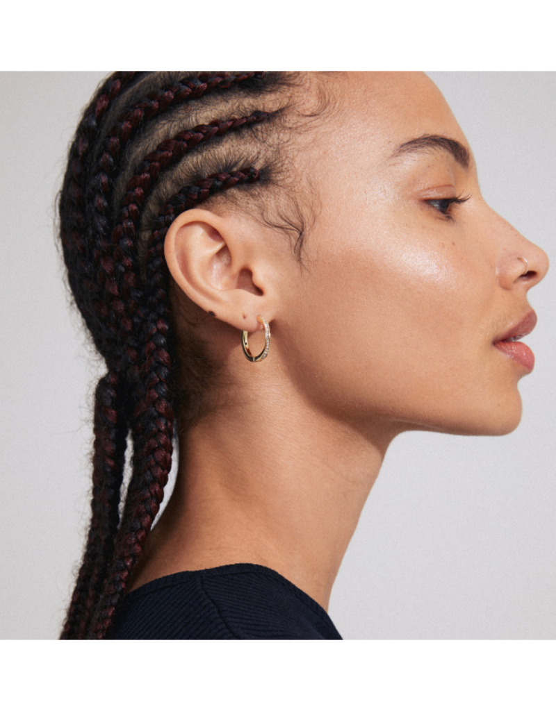 PILGRIM True Hoop Earrings in Gold by Pilgrim