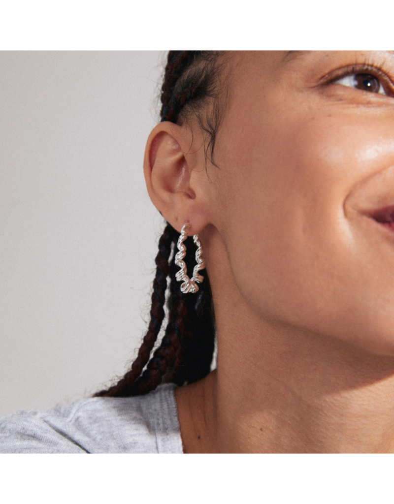 PILGRIM Larisa Earrings in Silver by Pilgrim