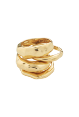 PILGRIM Asher 4-in-1 Ring Set in Gold by Pilgrim