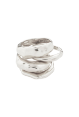 PILGRIM Asher 4-in-1 Ring Set in Silver by Pilgrim