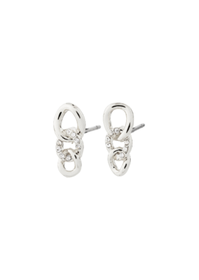 PILGRIM Wrenley Earrings in Silver by Pilgrim