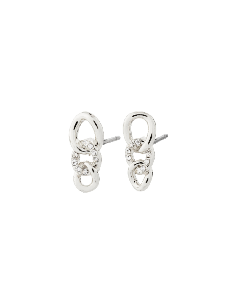 PILGRIM Wrenley Earrings in Silver by Pilgrim