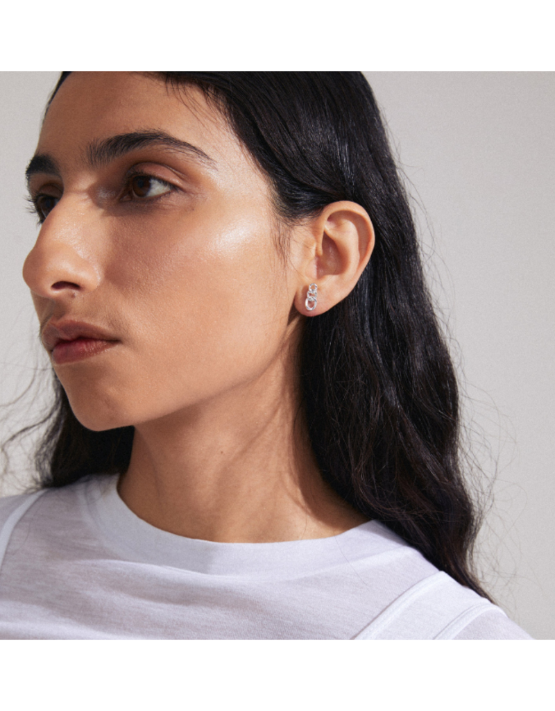 PILGRIM Wrenley Earrings in Silver by Pilgrim