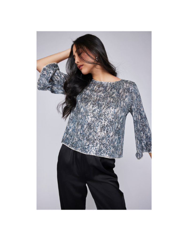 Gentle Fawn LAST ONE - SIZE S - Jett Top in Twilight Sequin by Gentle Fawn