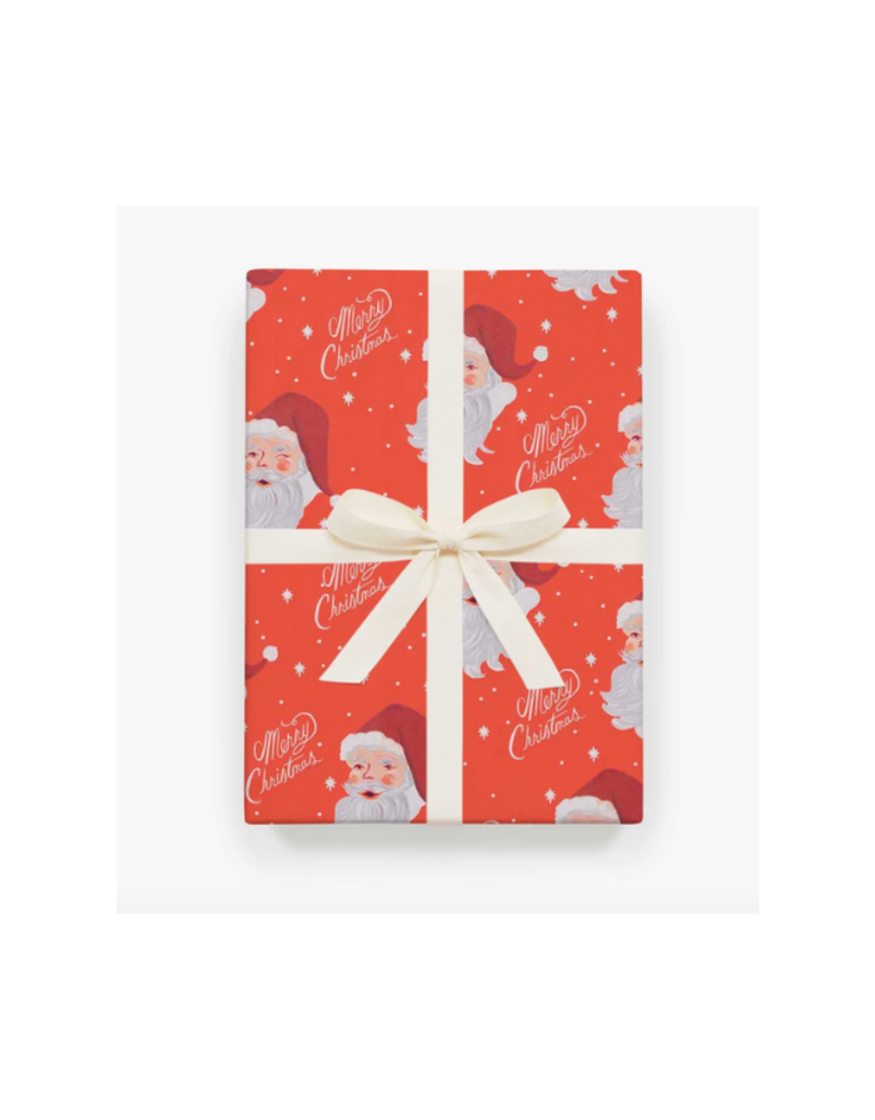 Rifle Paper Co. Roll of 3 Santa Wrapping Sheets by Rifle Paper