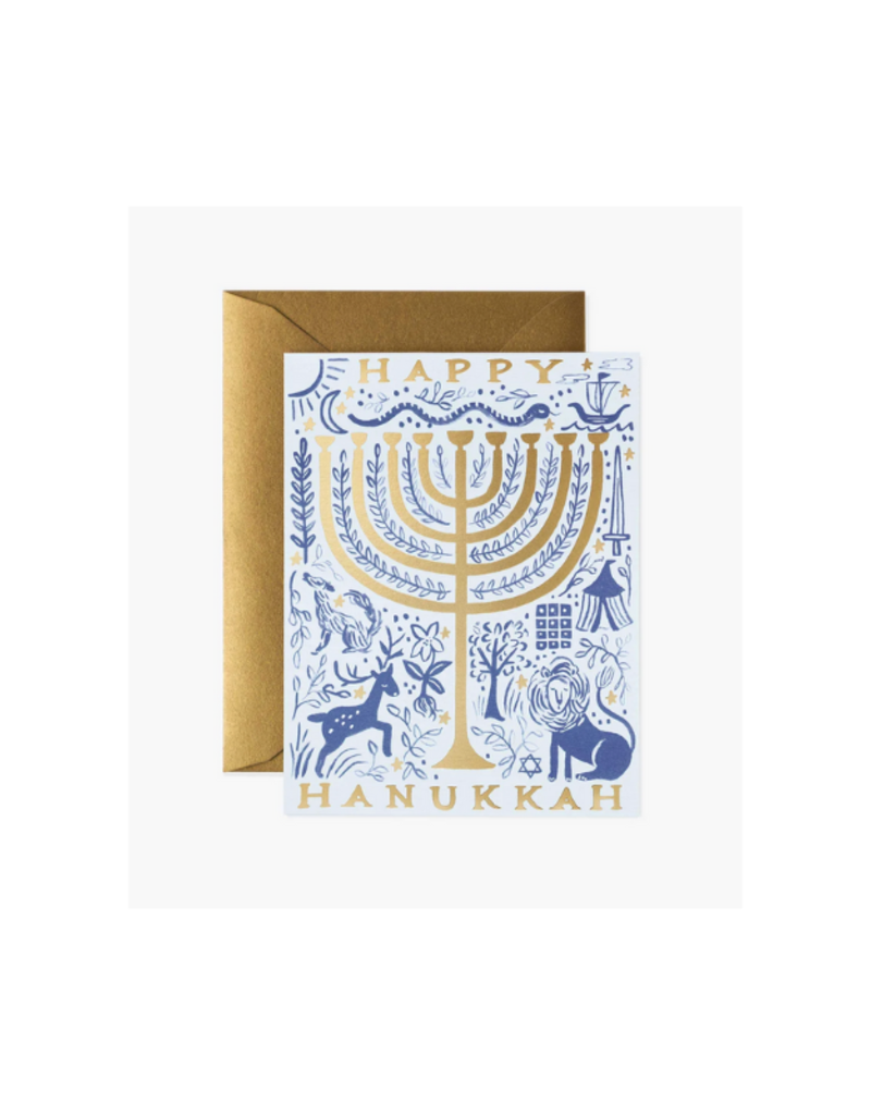 Rifle Paper Co. Twelve Tribes Menorah Card by Rifle Paper