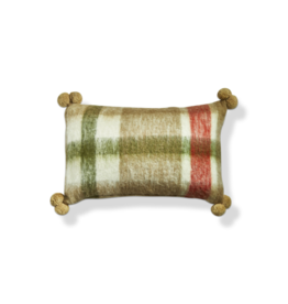 Sno Plaid Wool Blend Pillow