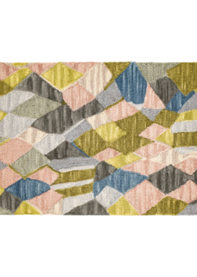 Dash & Albert Dash & Albert Hooked Wool Rug in Deer Leap Coral 2x3