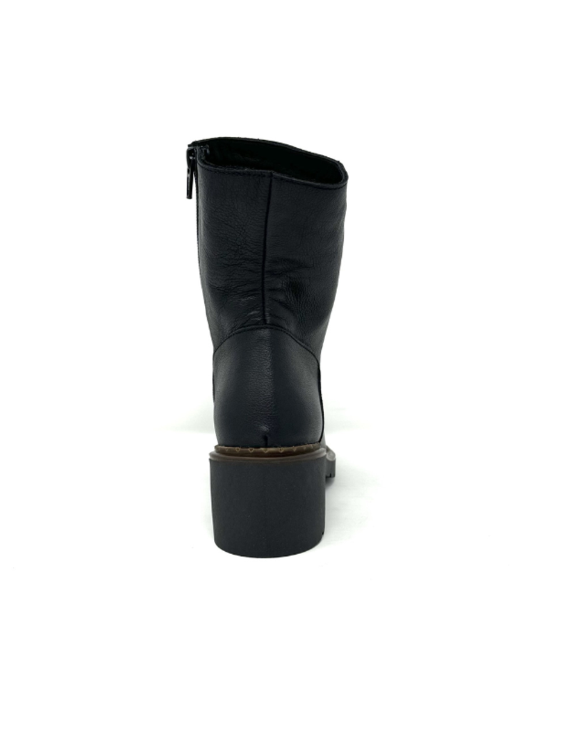 BUENO Nelly Black Mid Leather Boot The Art of Home