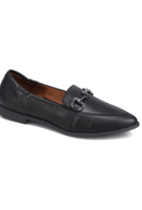 Bueno Bowie Black Leather Flat by Bueno