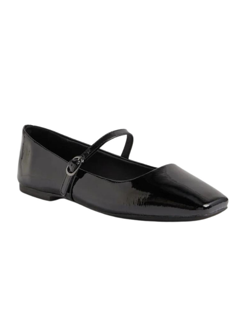 Mollini LAST ONE - SIZE 36 - Tokena Ballet Flat in Black Patent Leather by Mollini