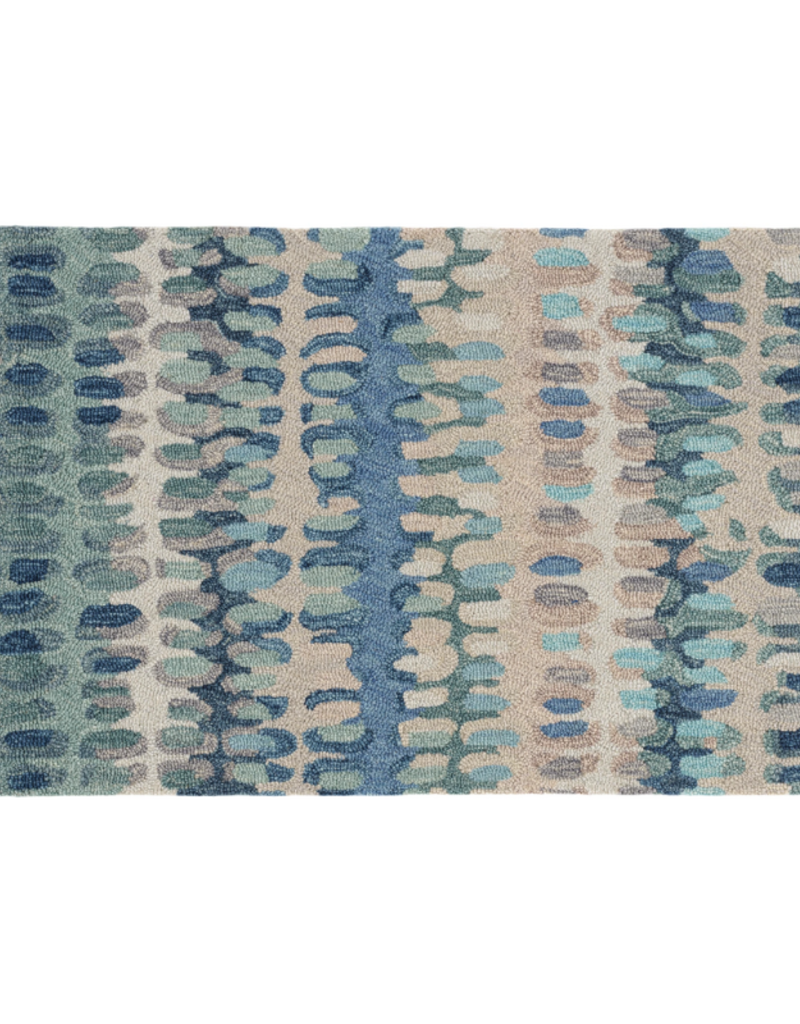 Dash & Albert Dash & Albert Wool Rug in Paint Chip Blue 2x3