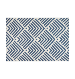Dash & Albert Dash & Albert Machine Washable Cleo Navy Rug 3x5