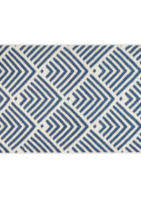 Dash & Albert Dash & Albert Machine Washable Cleo Navy Rug 3x5