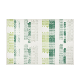 Dash & Albert Dash & Albert Machine Washable Tread Lightly Green Rug 3x5