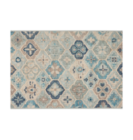 Dash & Albert Dash & Albert Machine Washable Pali Blue Rug 4x6