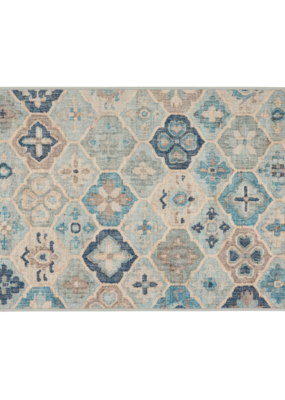 Dash & Albert Dash & Albert Machine Washable Pali Blue Rug 4x6