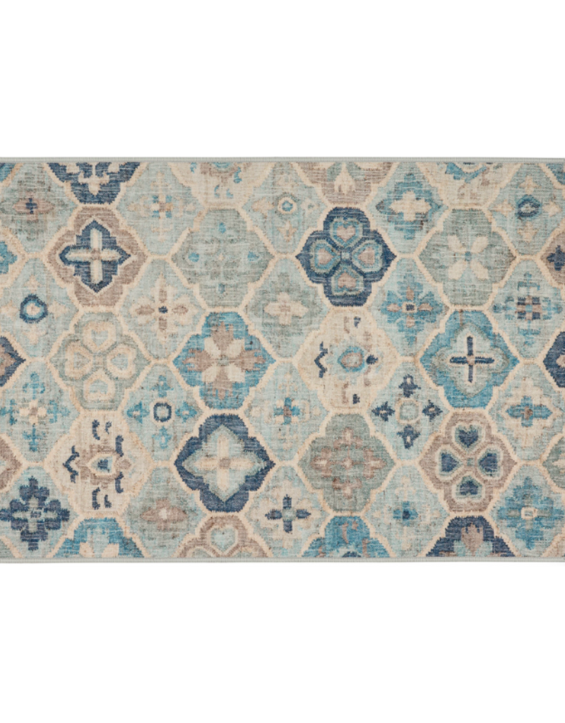 Dash & Albert Dash & Albert Machine Washable Pali Blue Rug 4x6