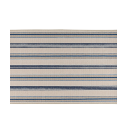 Dash & Albert Dash & Albert Machine Washable Nimes Ticking Neutral Rug 3x5