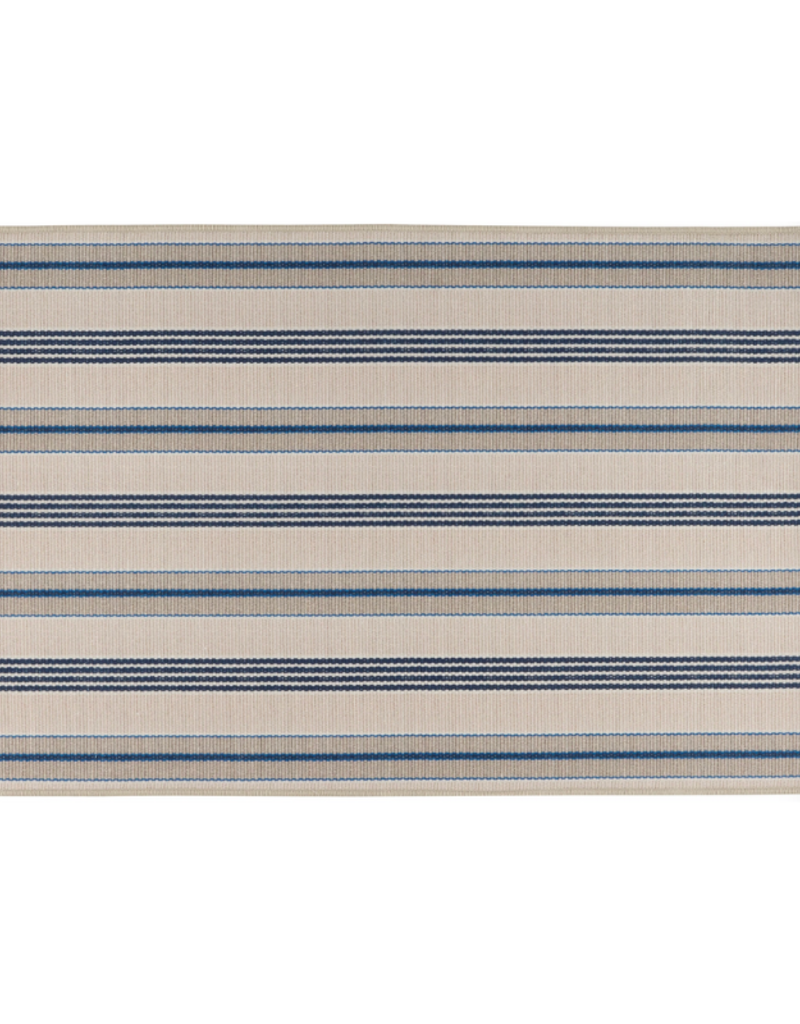 Dash & Albert Dash & Albert Machine Washable Nimes Ticking Neutral Rug 3x5