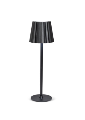 Fluted Shade LED Lamp Black
