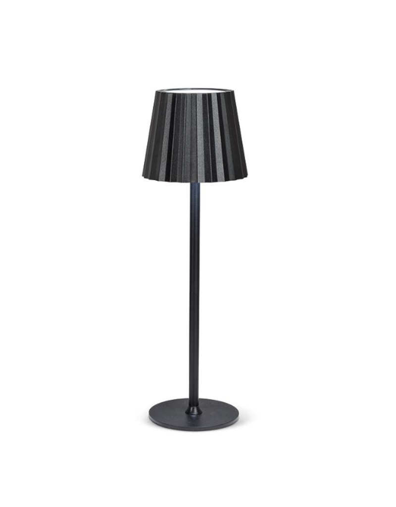 Fluted Shade LED Lamp Black