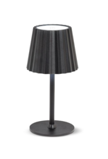 Fluted Shade LED Lamp Black