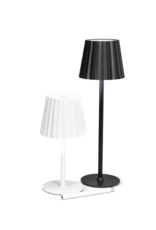 Fluted Shade LED Lamp Black