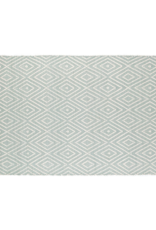 Dash & Albert LAST ONE - Dash & Albert Diamond Light Blue/Ivory Indoor Outdoor Rug 2.5' x 8'