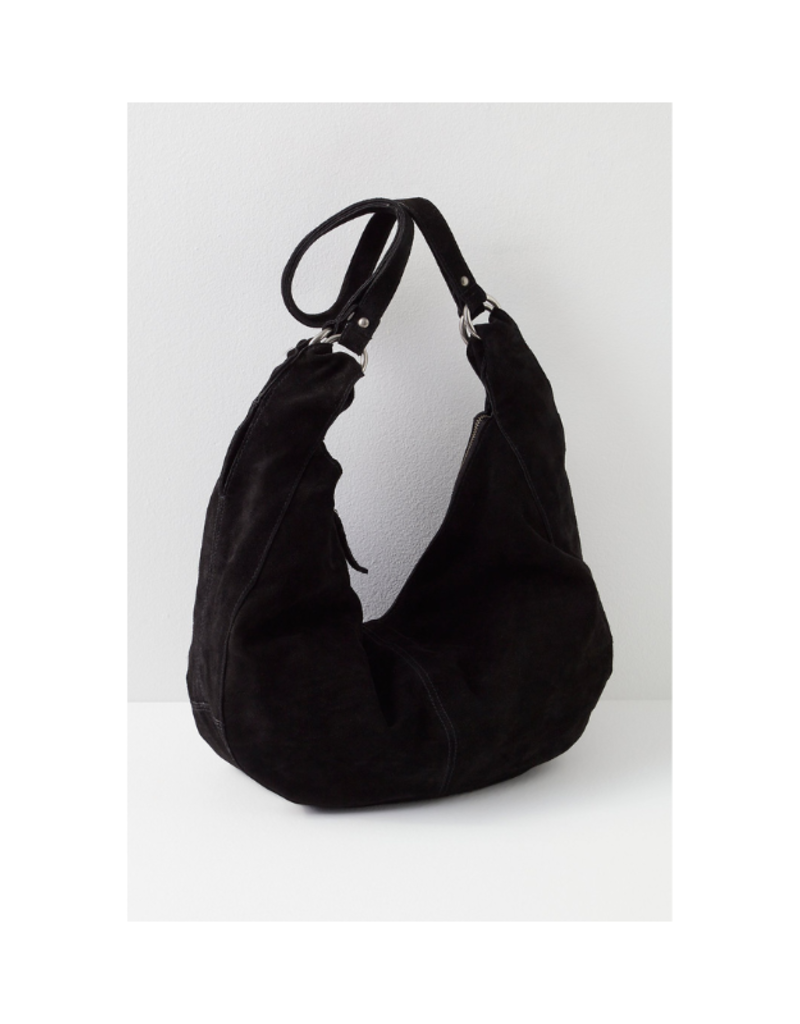 Free People Roma Suede Tote in Black by Free People
