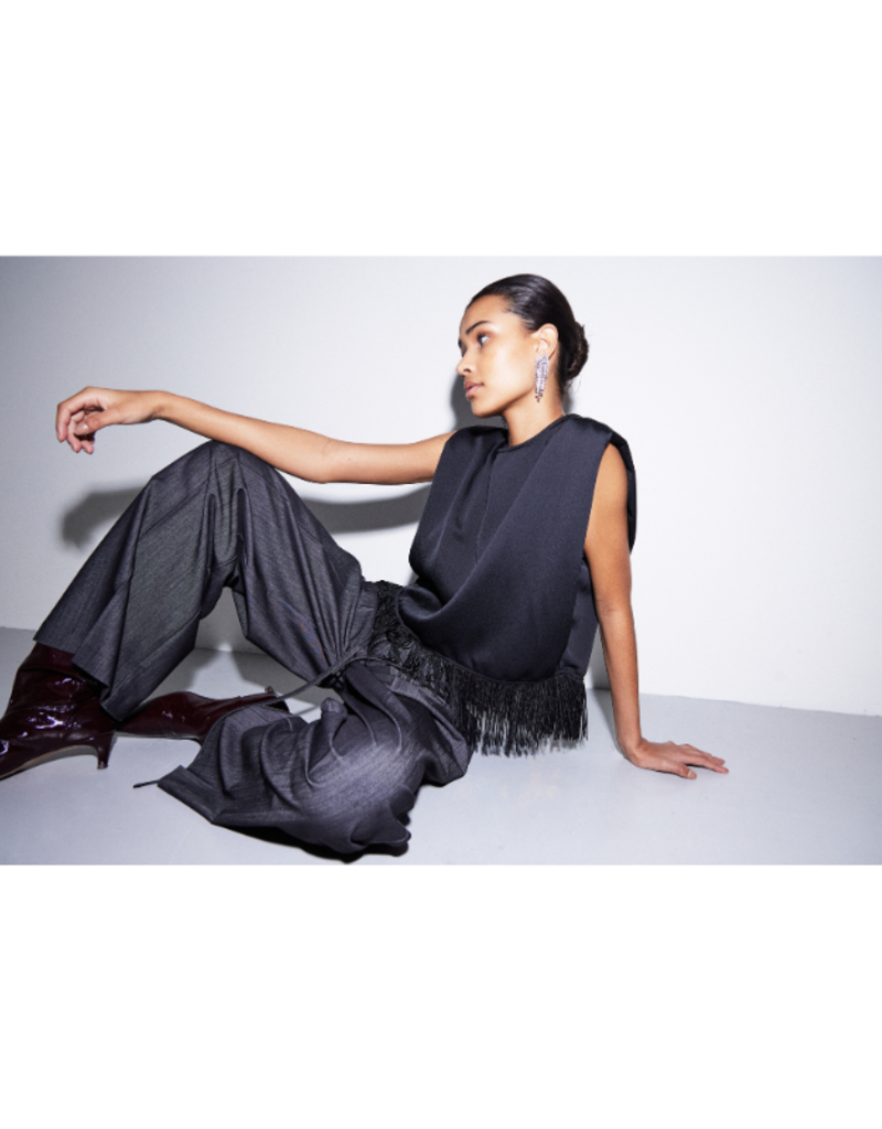 ICHI Otara Pant in Black by ICHI