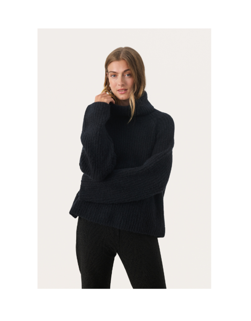 Part Two Camryn Turtleneck Dark Navy by Part Two