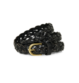 Part Two Mari Belt in Black Metallic by Part Two