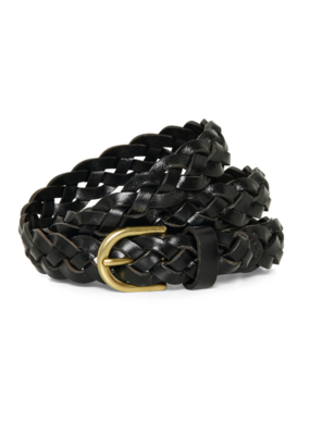 Part Two Mari Belt in Black Metallic by Part Two