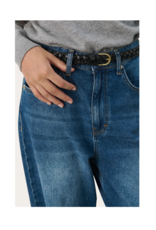 Part Two Mari Belt in Black Metallic by Part Two