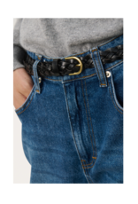Part Two Mari Belt in Black Metallic by Part Two