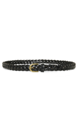 Part Two Mari Belt in Black Metallic by Part Two