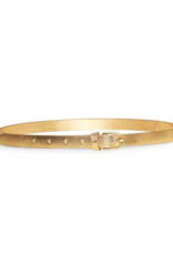Part Two Finna Belt in Gold Leather by Part Two