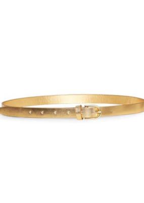 Part Two Finna Belt in Gold Leather by Part Two